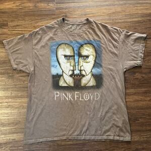 Pink Floyd Division Bell 1994 Tour Reprint Band Tee XL Brown